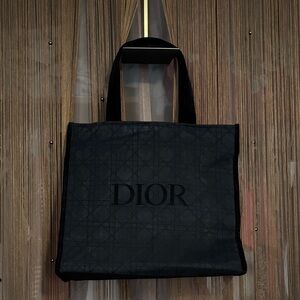 Dior Classic Black Canvas Tote